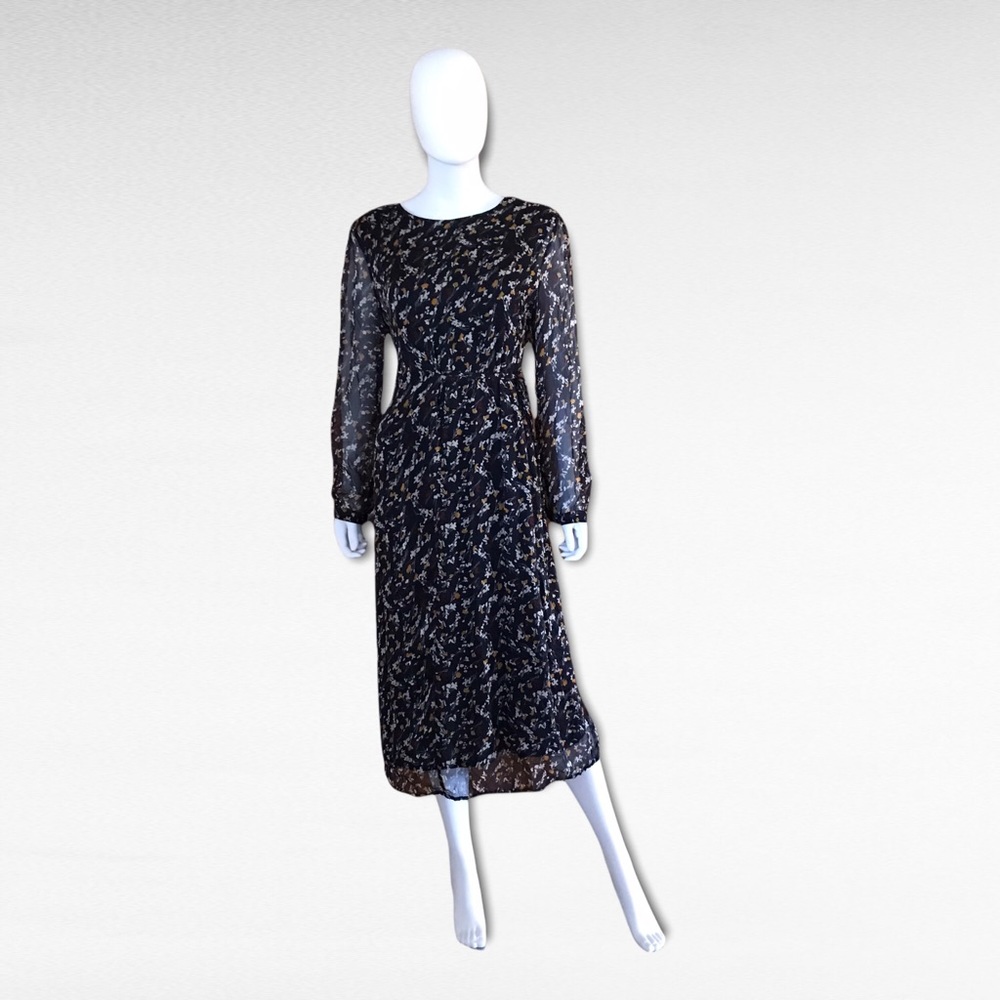 The Korner Long Sleeve Navy Dress